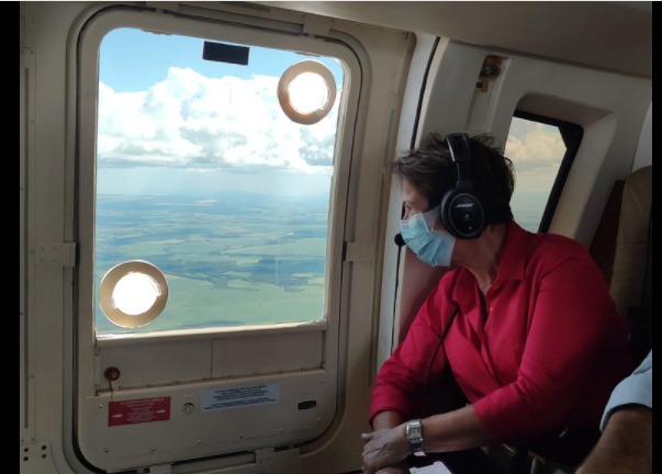 Ministra visita lavouras afetadas pela seca no PR e MS