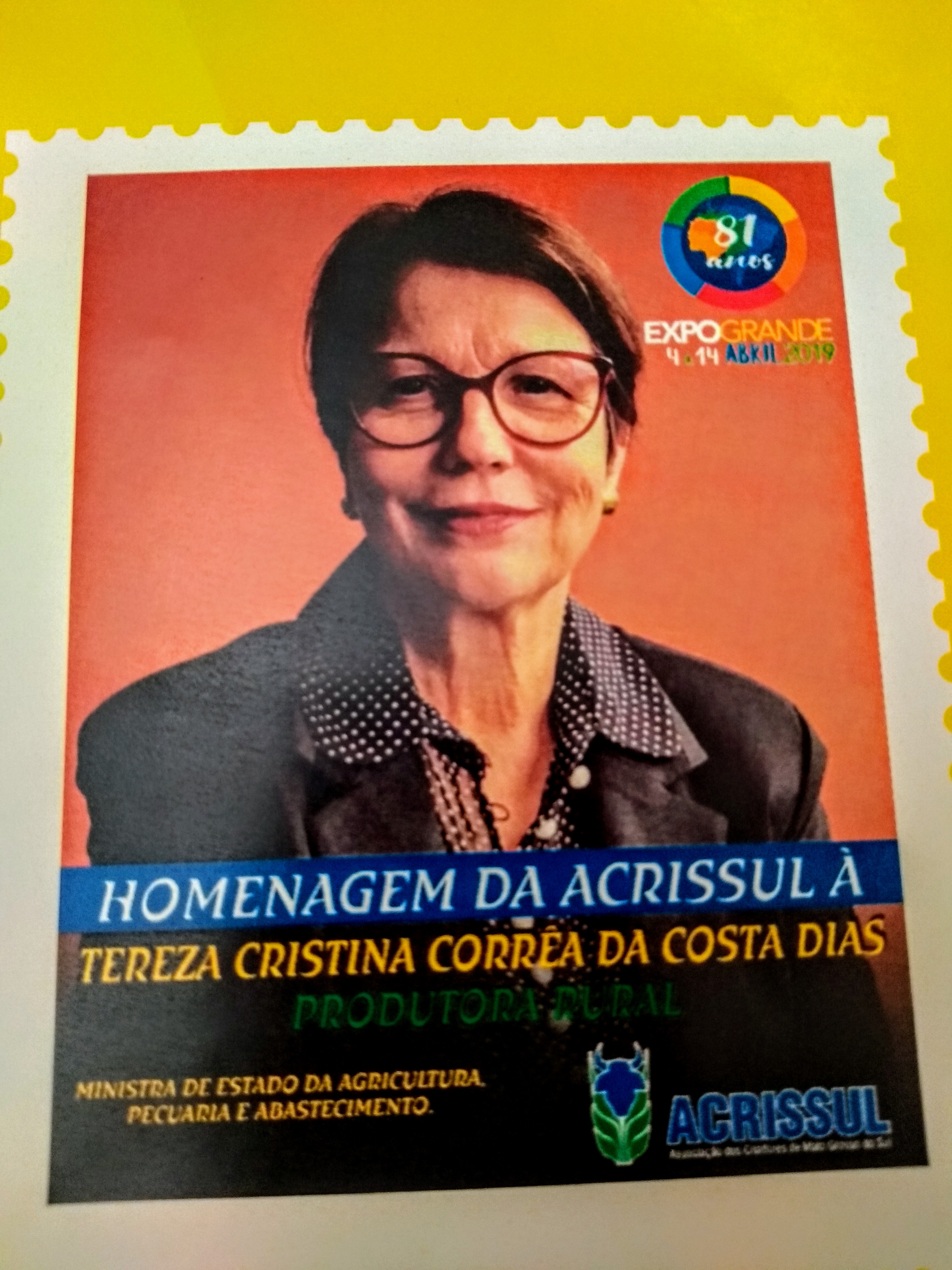 Expogrande presta homenagem à ministra da Agricultura