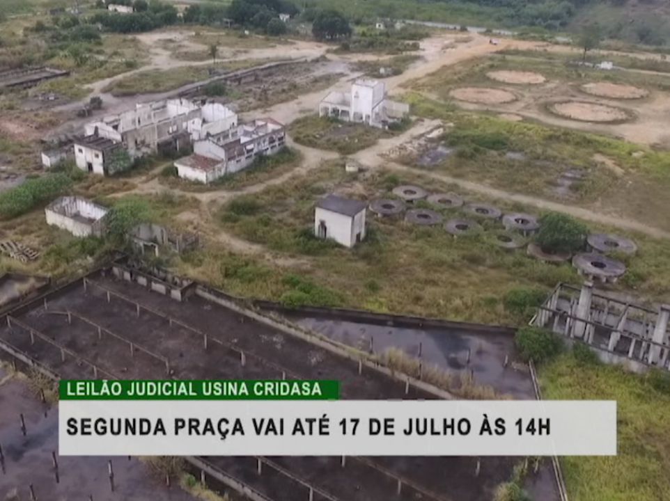 Usina Cridasa está em oferta pública sem ônus e com garantia jurídica