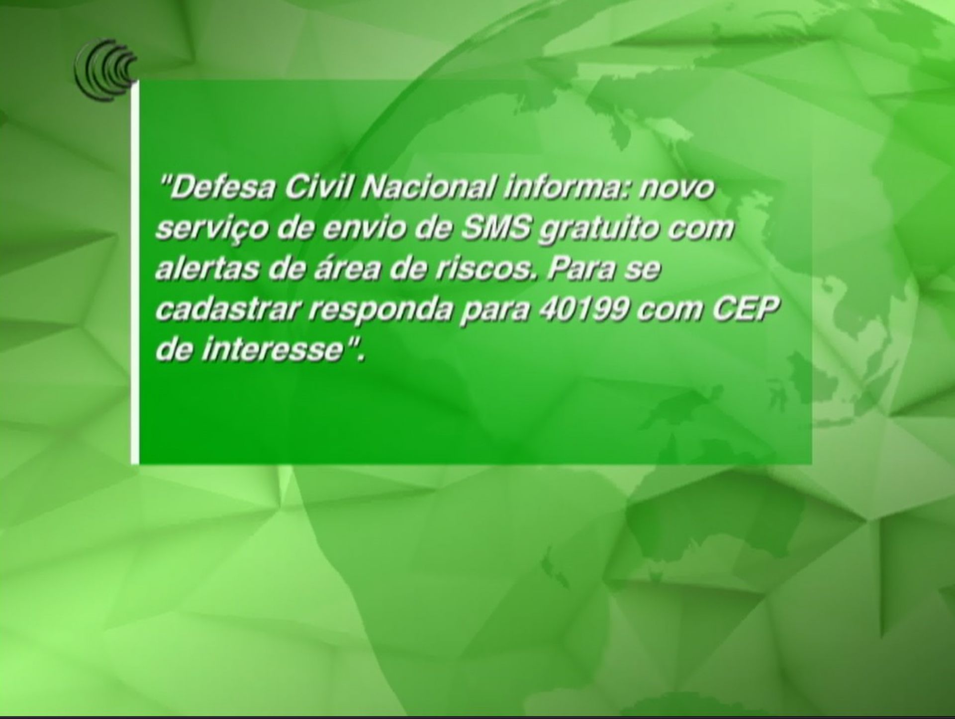 MG, MS e GO passam a receber SMS de alerta de desastres naturais em 15/01