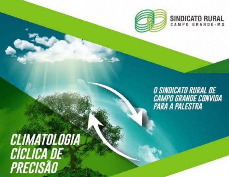 Sindicato Rural de Campo Grande realiza hoje a palestra climatologia cíclica de precisão