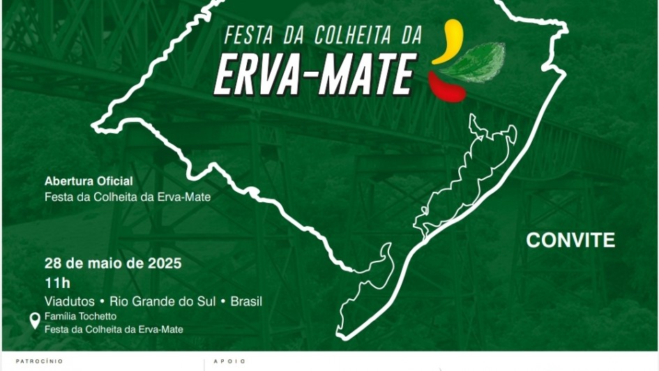 Viadutos celebra tradição com a Festa da Colheita da Erva-Mate nesta quarta-feira (28)
