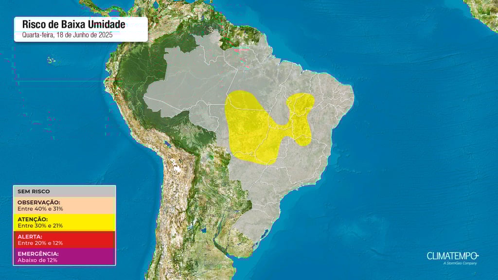 Outono termina com bloqueio atmosférico sobre o BR
