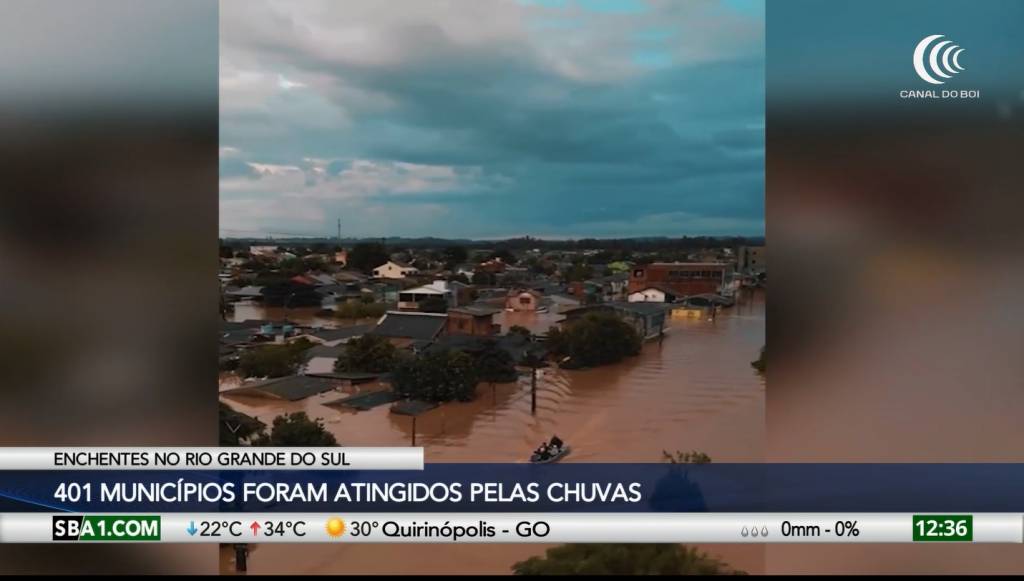 401 municípios do Rio Grande do Sul foram atingidos pelas enchentes