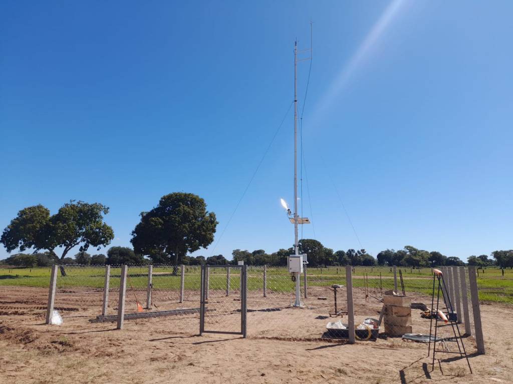 Pantanal recebe sua primeira estação meteorológica com transmissão em tempo real