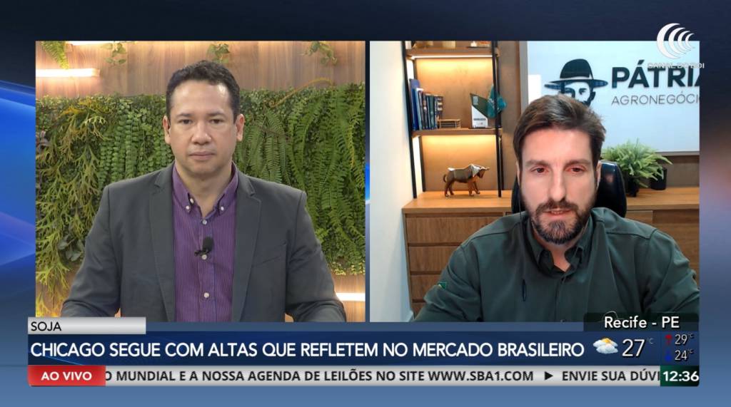 Chicago mantém alta para soja e influencia mercado brasileiro