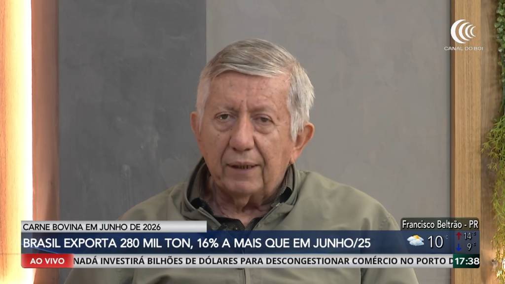 Exportações de carne bovina disparam em junho e reforçam força do Brasil no mercado internacional