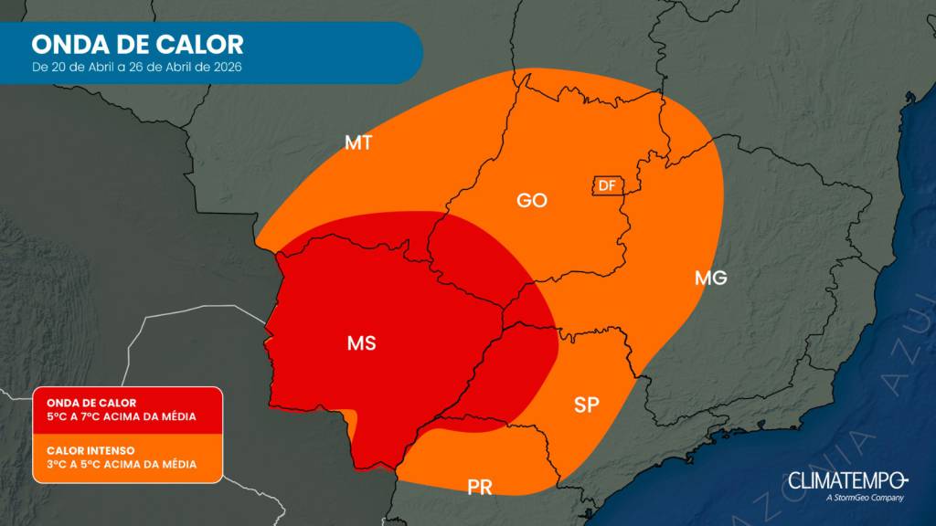 Segunda onda de calor de 2026 avança para diversas regiões do Brasil 