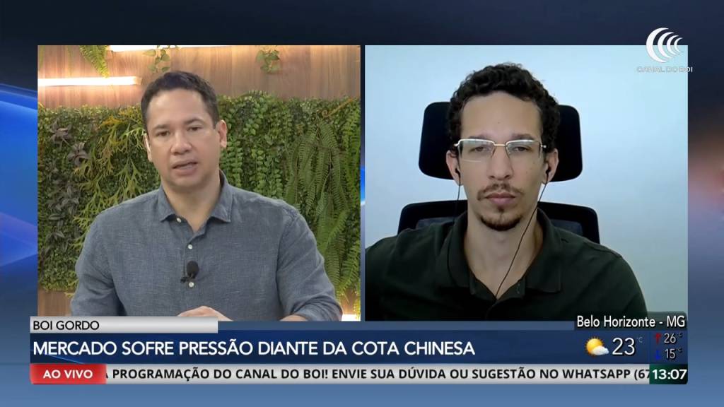 Boi gordo enfrenta pressão com avanço da cota chinesa; mercado busca novos caminhos para exportação