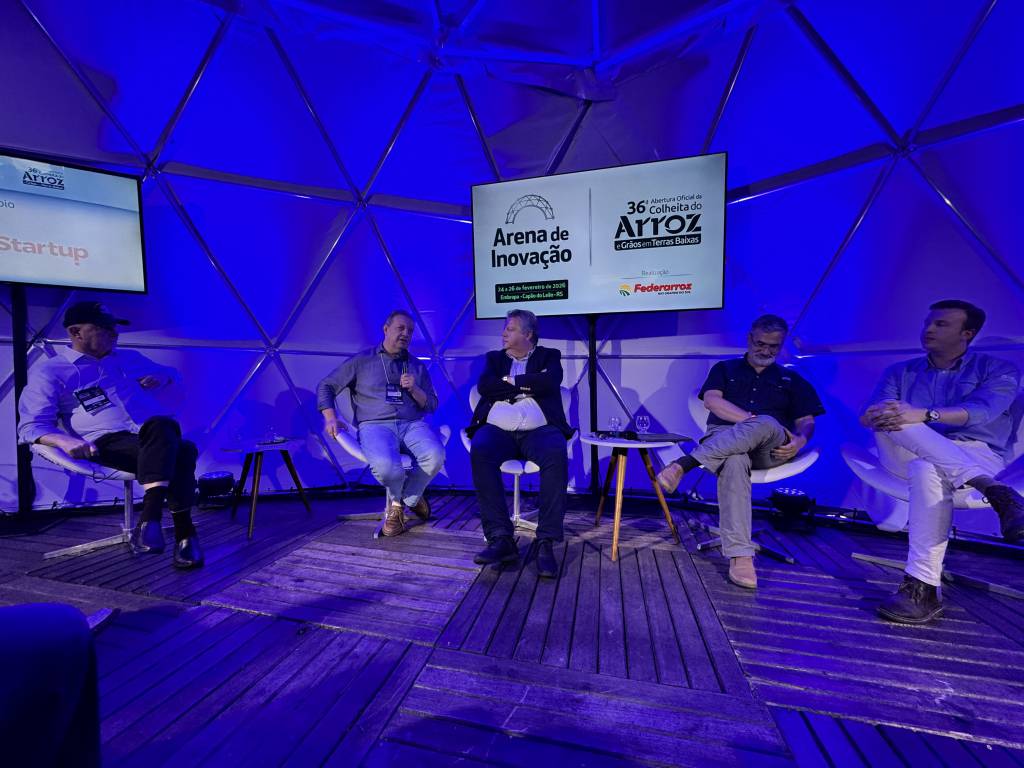 Painel debate a inovação no agro durante a Colheita do Arroz