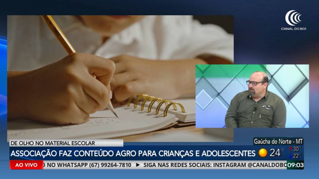 De Olho no Material Escolar faz conteúdo agro para crianças e adolescentes