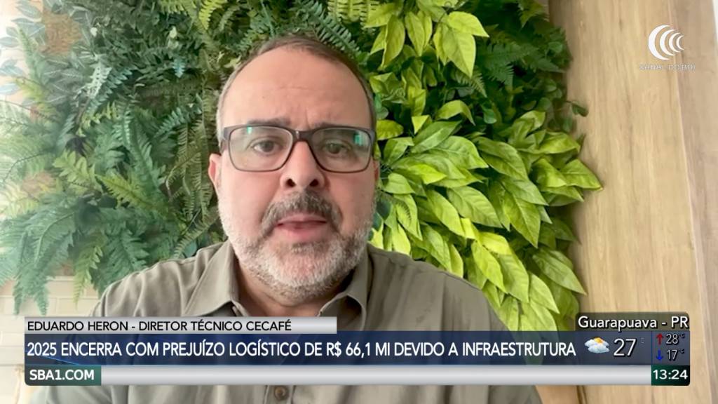 Exportadores de café encerram 2025 com prejuízo logístico de R$ 66,1 mi devido a esgotamento da infraestrutura portuária