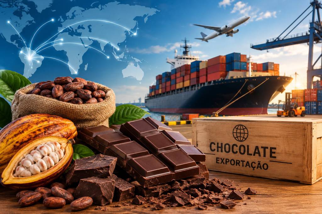 Exportações de chocolate brasileiro crescem em mercados estratégicos