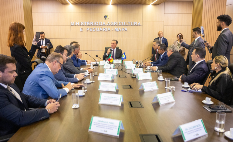 Ministro Carlos Fávaro discute ampliação da irrigação no Rio Grande do Sul para reduzir impactos das estiagens