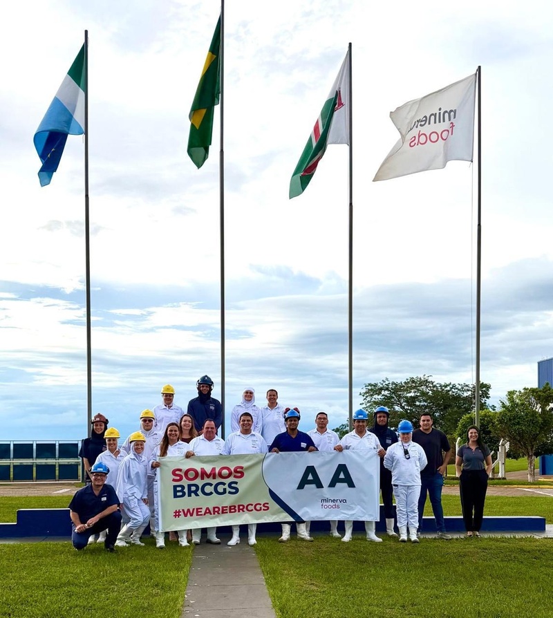 Unidade da Minerva Foods em Bataguassu-MS obtém nota máxima em certificação internacional de segurança alimentar