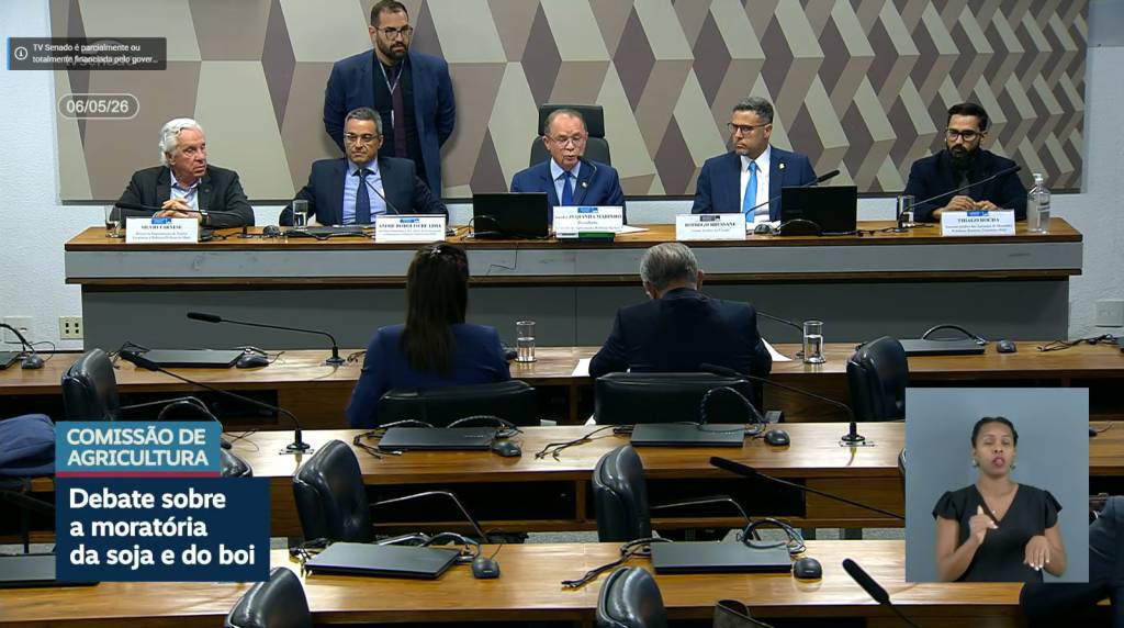 Famato critica moratórias da soja e do boi em audiência no Senado Federal e defende segurança jurídica no campo