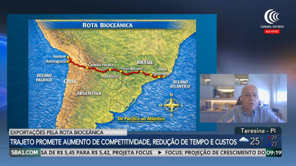 Com redução de custos e tempo, corredor bioceânico deve aumentar competitividade das exportações brasileiras