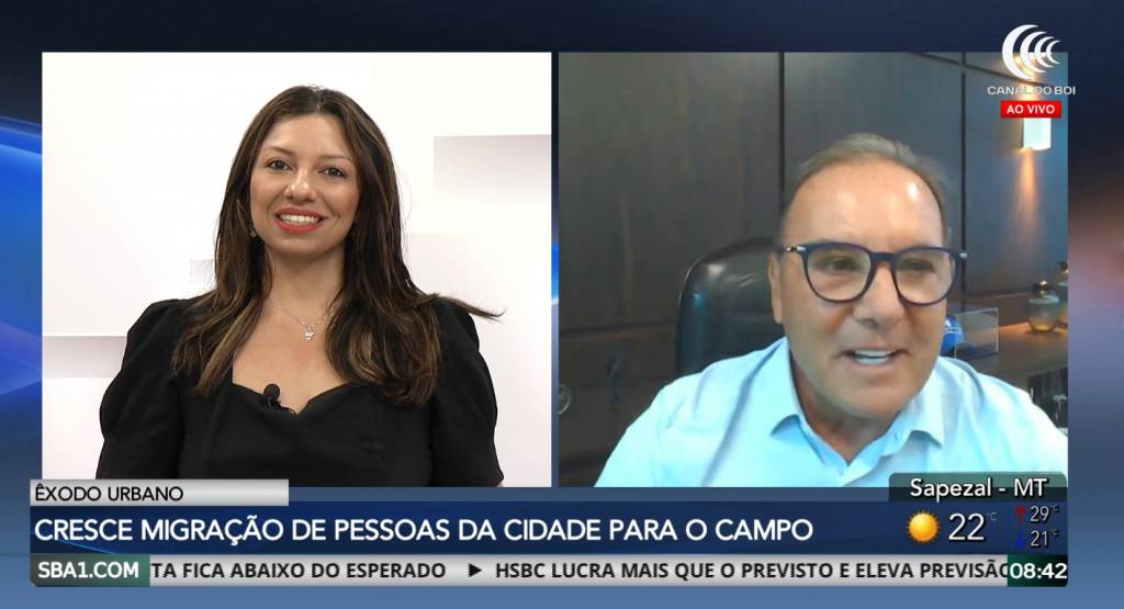 Cresce o número de pessoas migrando da cidade para o campo