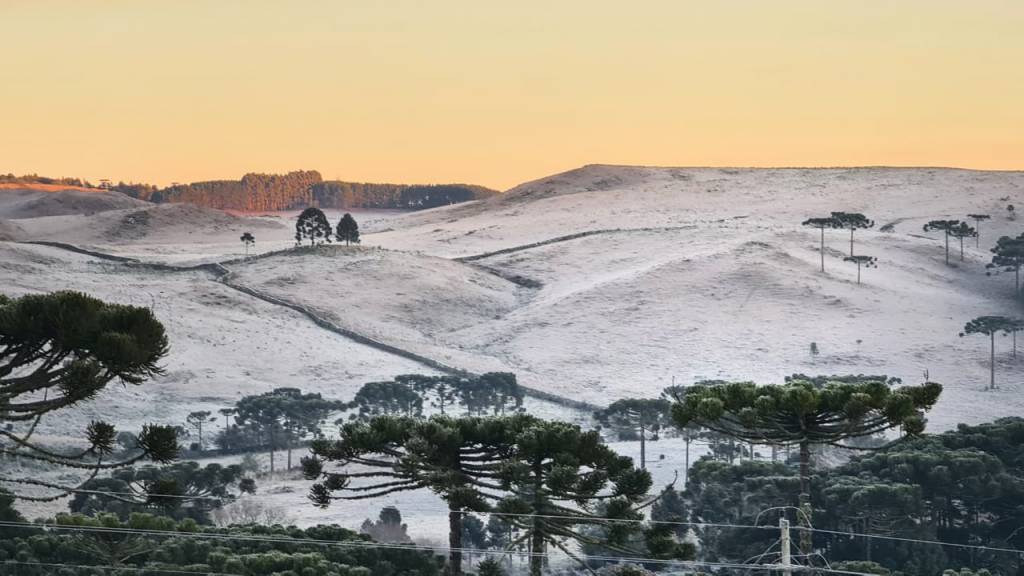 Dia mais frio do ano: Serra Catarinense registra -9ºC