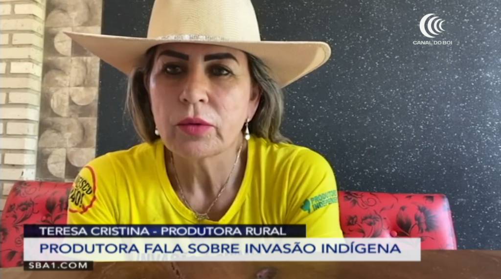 "Minha terra foi titulada, invasão é crime", diz produtora rural sobre marco temporal