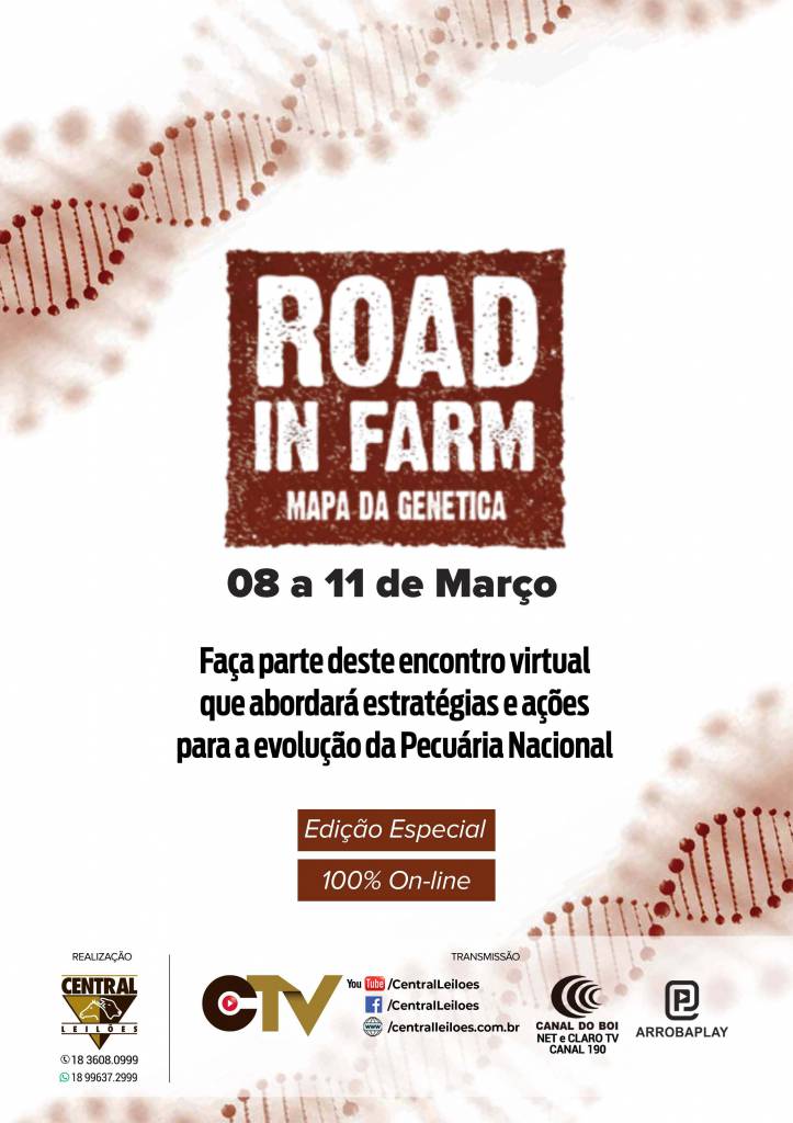 Road In Farm reúne criadores e especialistas em evento a partir de hoje (08)