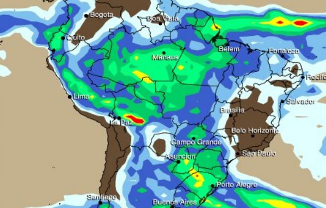 Temporais continuam nesta quinta e no final de semana, diz meteorologia